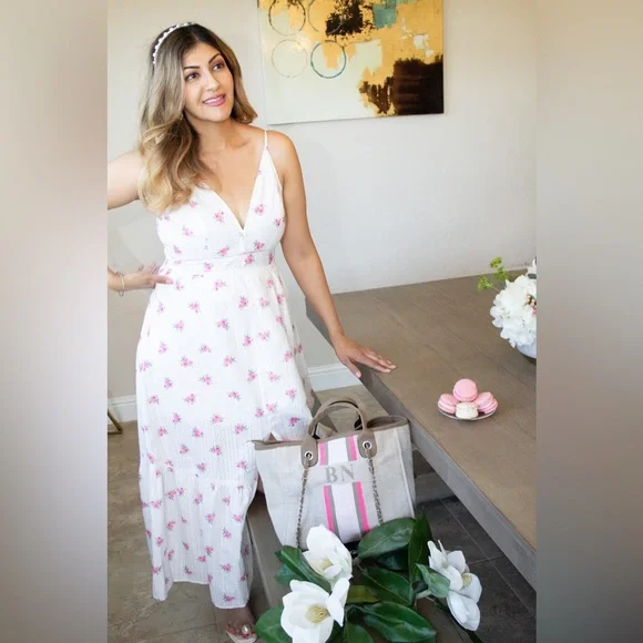 angelique floral maxi dress Petal and Pup Women's Angelique Strapless Maxi Dress